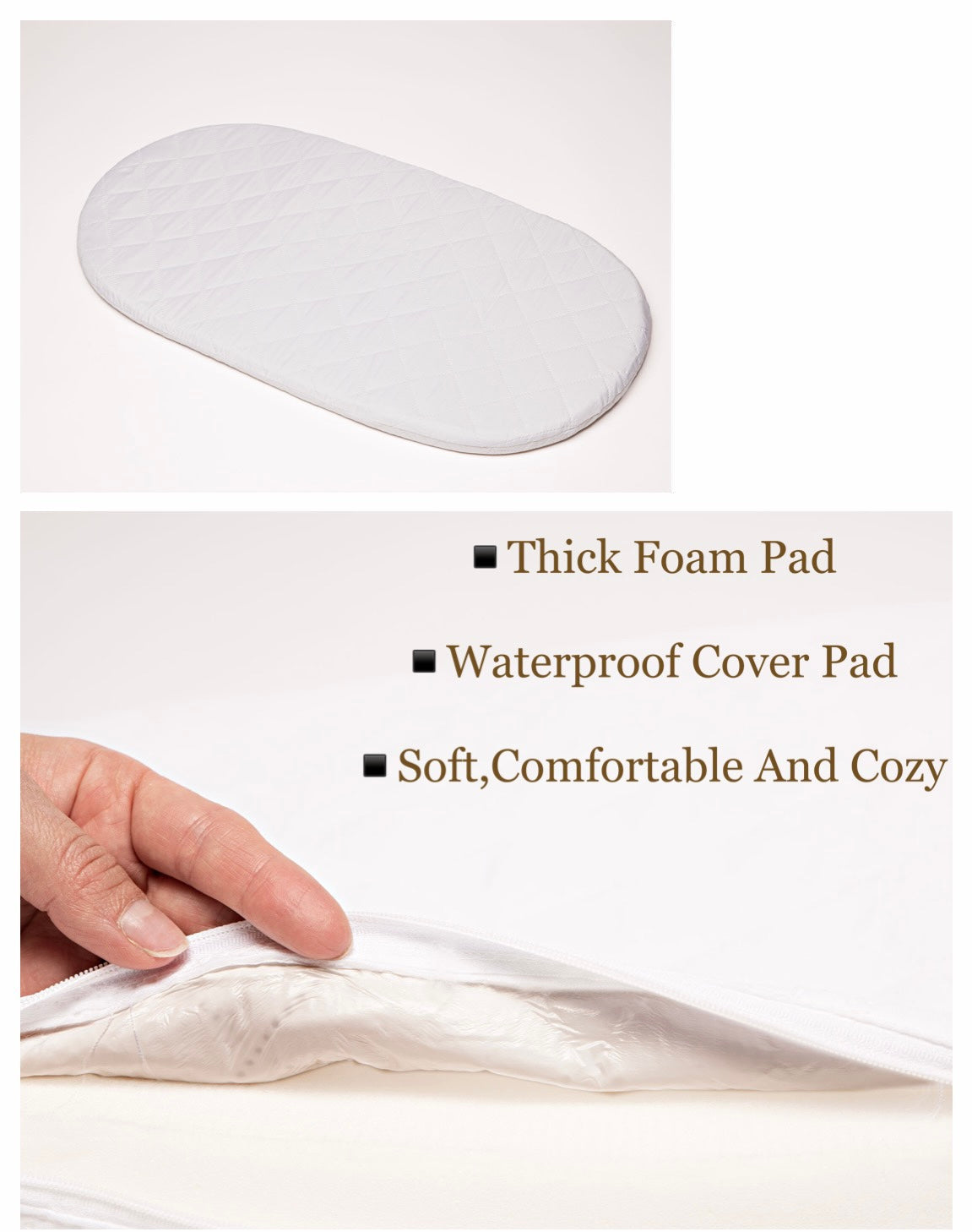 Bassinet top foam pad